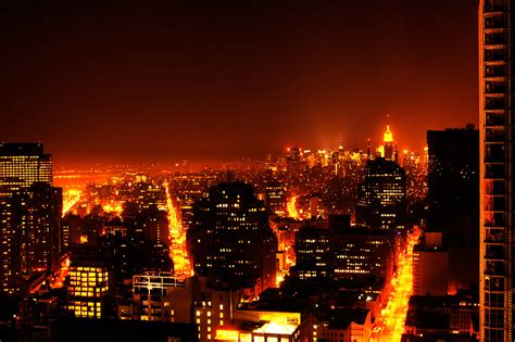 new york city on fire background